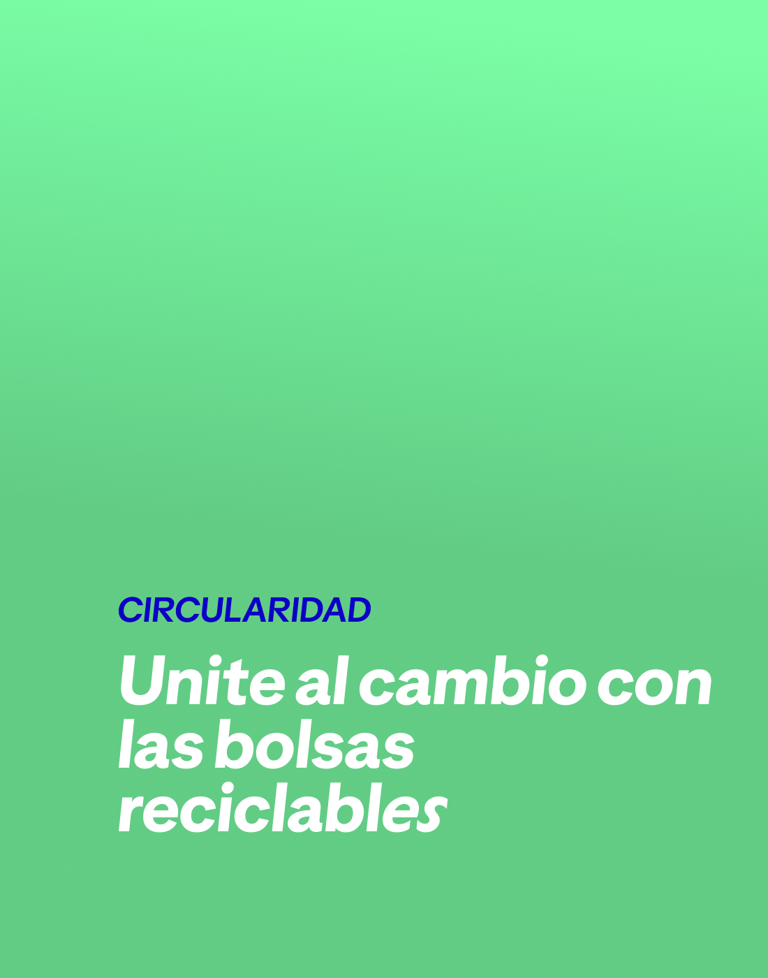 programa de bolsas reutilizables