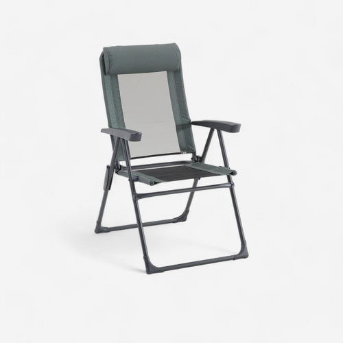 





Silla plegable de camping de acero reclinable Quechua Comfort