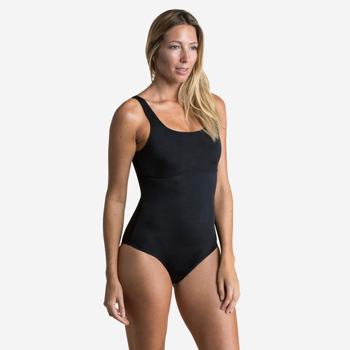 





Bañador Mujer natación negro Heva U. Disponible talla grande.