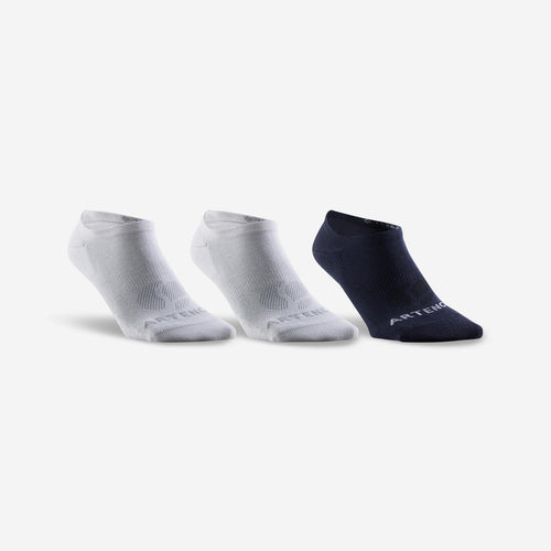 





Calcetines cortos de tenis Pack de 3 Artengo  RS 160 blanco azul marino