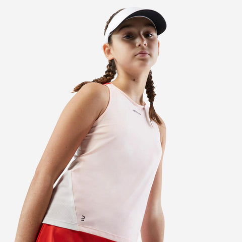 





Camiseta de tenis sin mangas niña - Dry - Coral Blanco roto