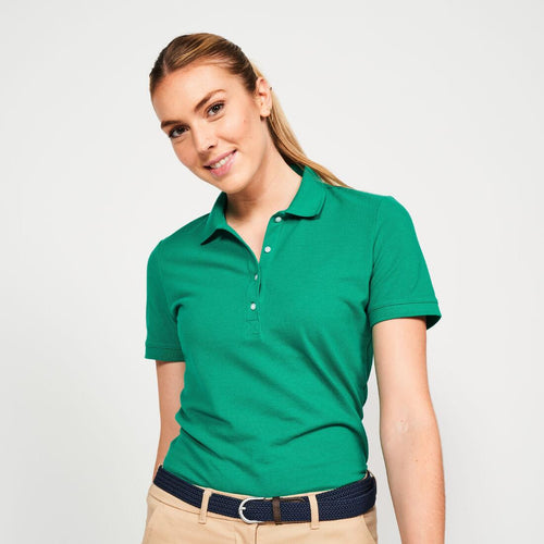 





Polo golf de algodón manga corta mujer, MW500