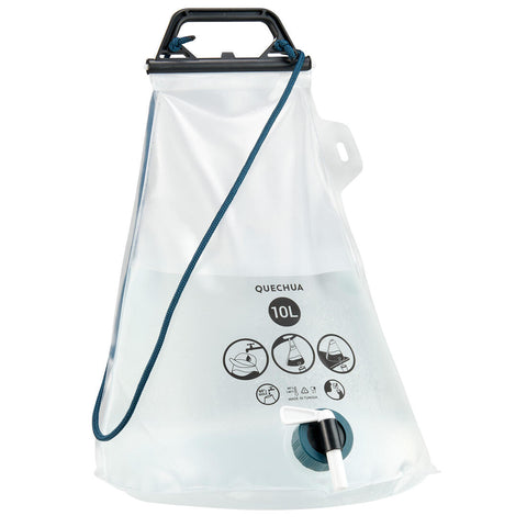 





Bidón de agua 10 Litros plegable con grifo para camping Quechua