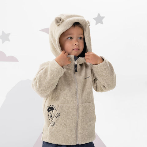 





Chaqueta polar de senderismo - MH500 KID beige - niños 2-6 años