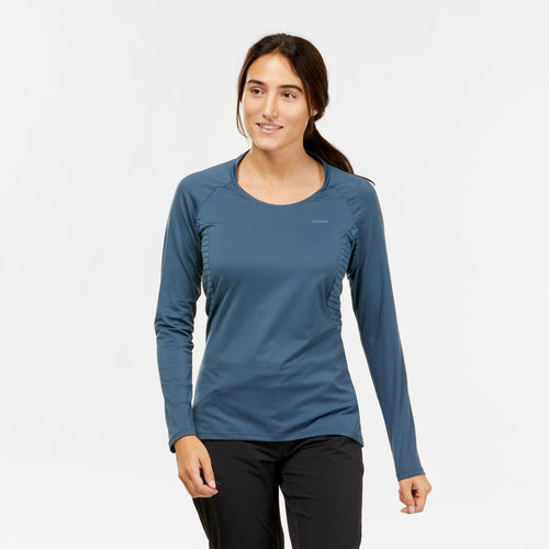 





Camiseta de montaña y trekking manga larga Mujer Quechua MH550 gris