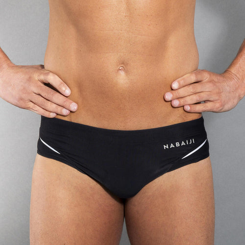 





Bañador Hombre natación slip negro.