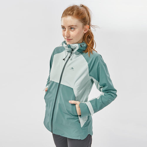 





Chaqueta impermeable montaña y trekking Mujer Quechua MH500