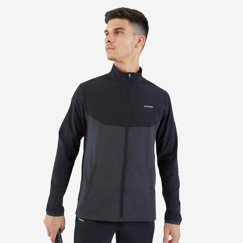 





Chaqueta de tenis hombre Artengo TJA 500 negro gris