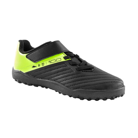 





Botas de fútbol multitacos Niño velcro 100 Easy TF negro