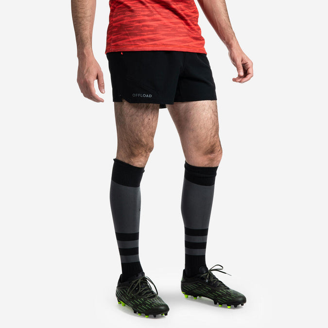 





Pantalón corto de Rugby Hombre Offload R500 Negro, photo 1 of 8