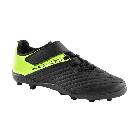 





Botas de fútbol Niño velcro 100 Easy AG/FG negro