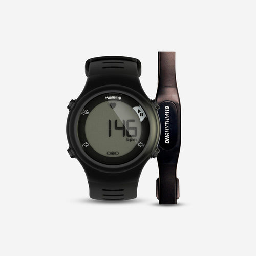 





Reloj pulsómetro de running ONRHYTHM 110 negro